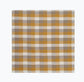 Giant Check Napkin S/4 Mustard