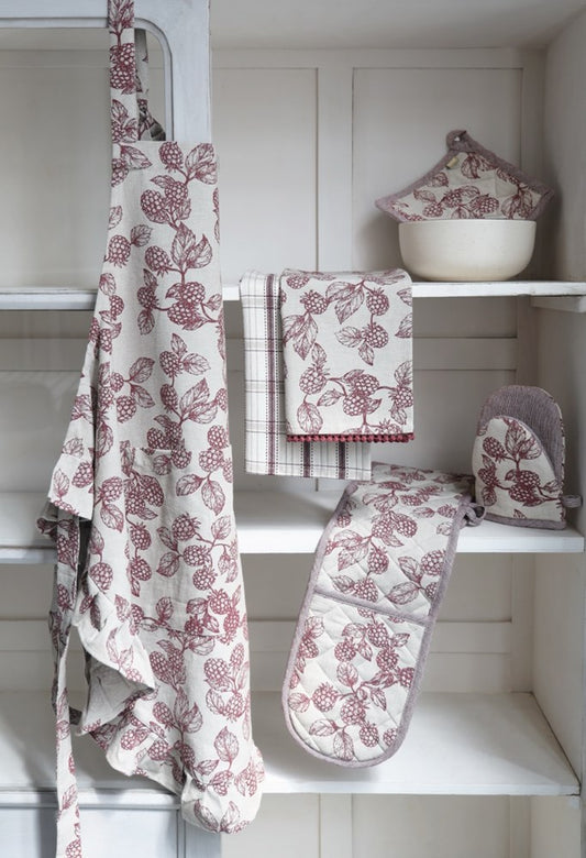 BERRY & BUG APRON RED