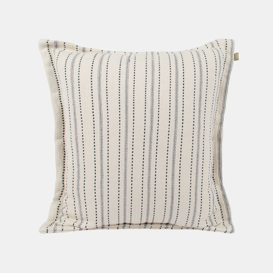 BERRY & BUG TEXTURED STRIPE CUSHION  BLUE