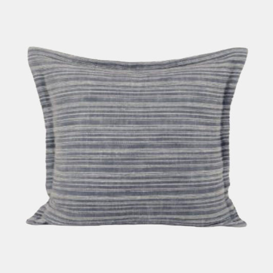 BERRY & BUG FANCY STRIPE CUSHION  BLUE