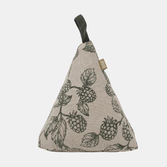 BERRY & BUG DOOR STOPPER PYRAMID  OLIVE