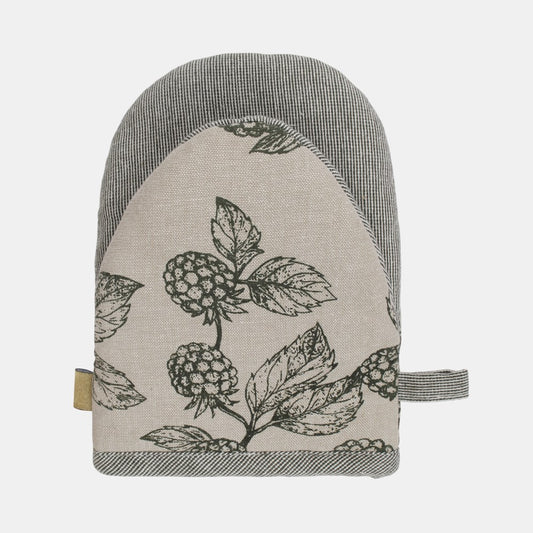 BERRY & BUG HALF OVEN GLOVE OLIVE