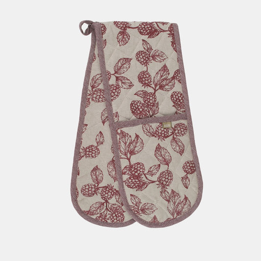 BERRY & BUG DOUBLE OVEN GLOVE RED