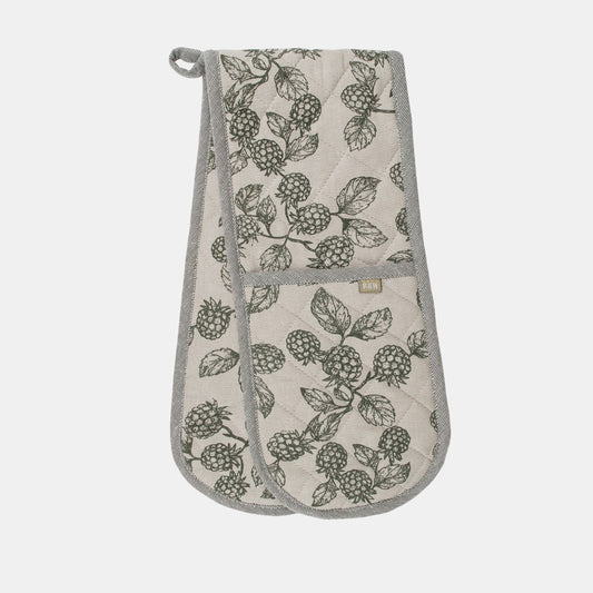 BERRY & BUG DOUBLE OVEN GLOVE OLIVE
