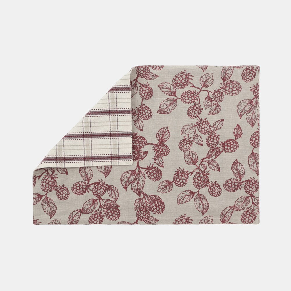 BERRY REVERSABLE PLACEMAT RED - S4