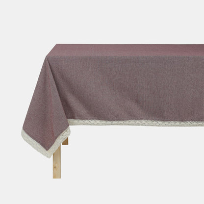 BERRY & BUG THIN STRIPE TABLE CLOTH RED