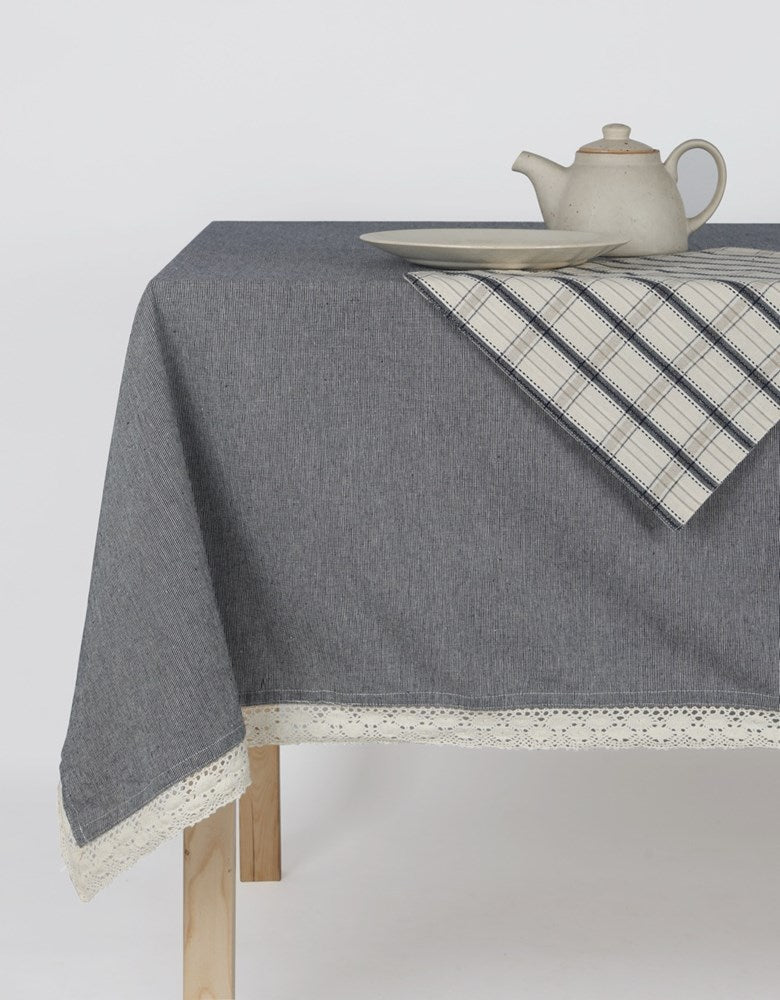 BERRY THIN STRIPE TABLE CLOTH BLUE