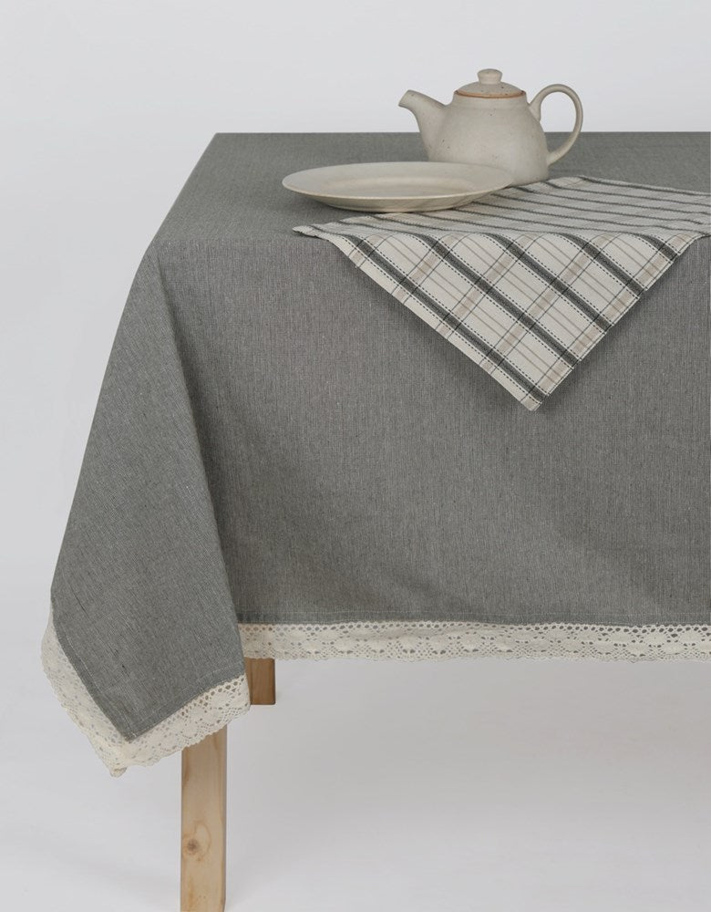 BERRY THIN STRIPE TABLE CLOTH OLIVE