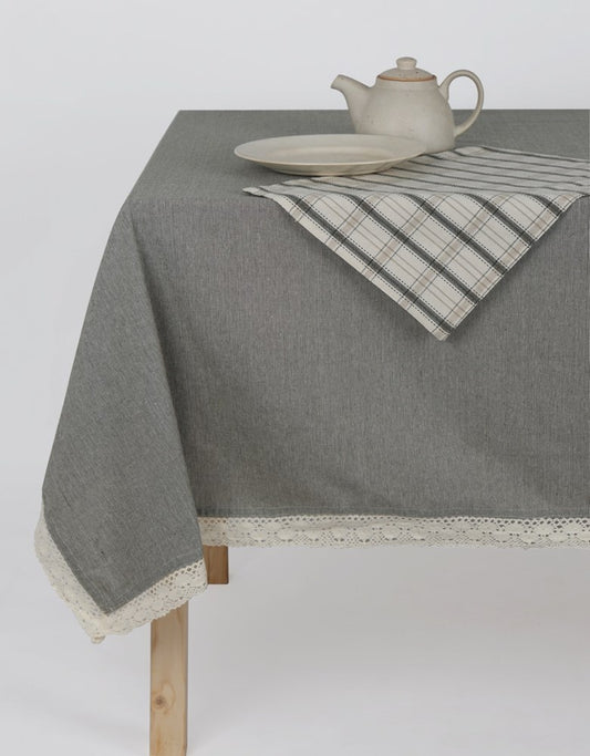 BERRY THIN STRIPE TABLE CLOTH OLIVE