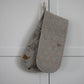 Herb Print Dbl Oven Glove Mustard