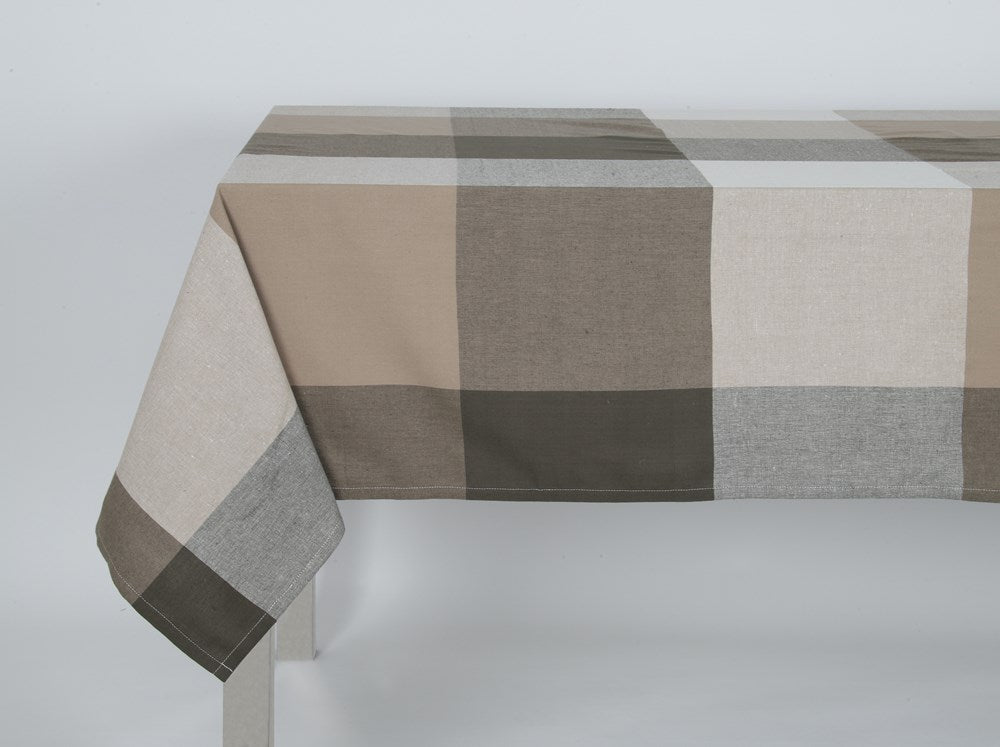 Giant Check Tablecloth Olive