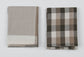 Giant Check Tea Towel S/2 Olive-PREORDER