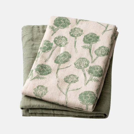 Everyday Range Tea Towel Pack of 2 - Aqua Strom