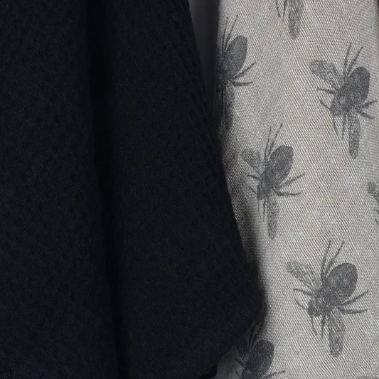 Everyday Range Tea Towel Pack of 2 - Charcoal