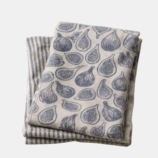 Everyday Range Tea Towel Pack of 2 - Folkestone Grey