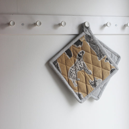 Woof Pot Holder Yellow Sunset