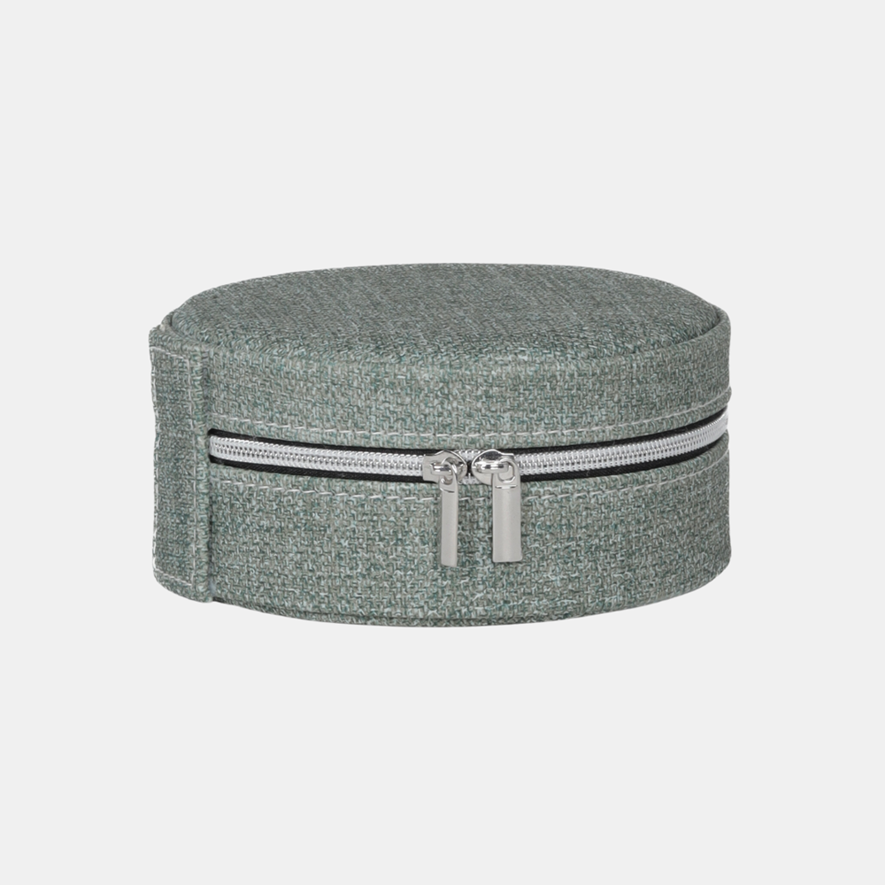 Sofia Rnd Jewellery Box - Green