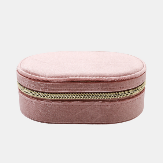 Sorrel Oval Jewellery Box - Pink