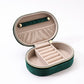 Sorrel Oval Jewellery Box - Green
