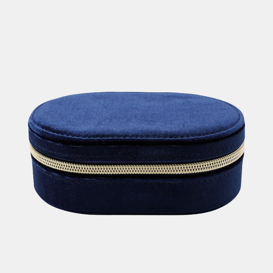 Sorrel Oval Jewellery Box - Blue