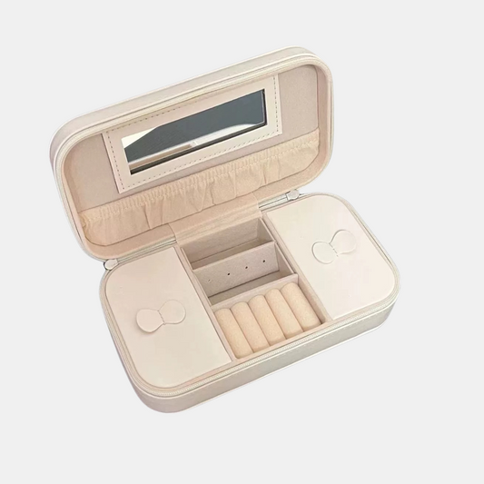 Ismay Rect Jewellery Box - Beige