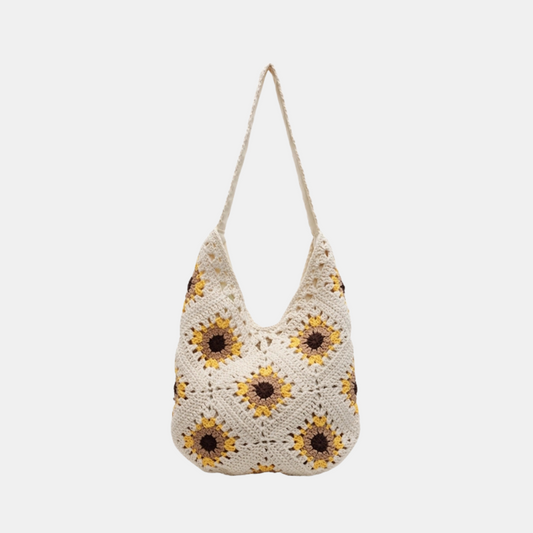 Riley Tote Bag Woven - White