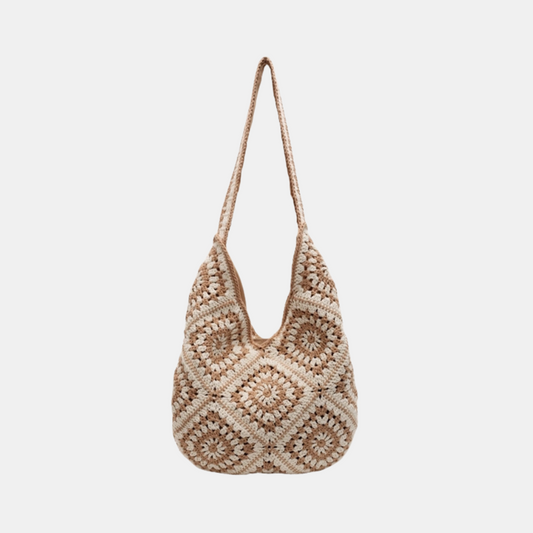 Riley Tote Bag Woven - Khaki