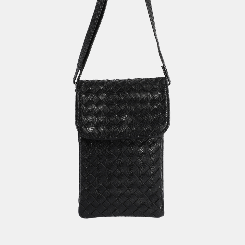 Keira Phone Bag Weave - Black