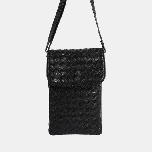 Keira Phone Bag Weave - Black