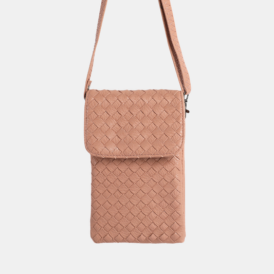 Keira Phone Bag Weave - Pink