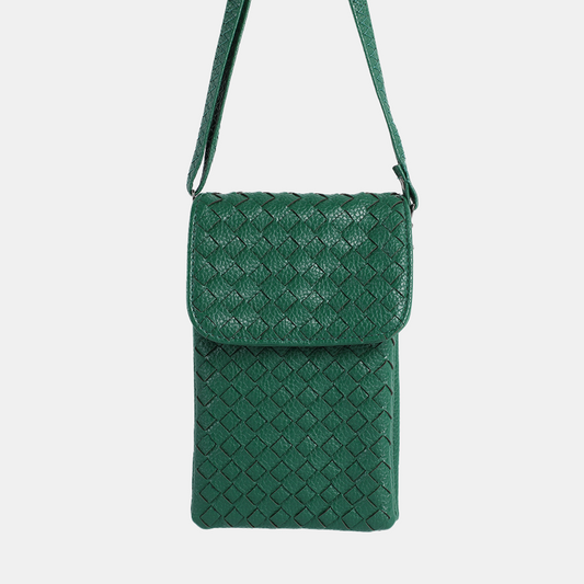 Keira Phone Bag Weave - Green