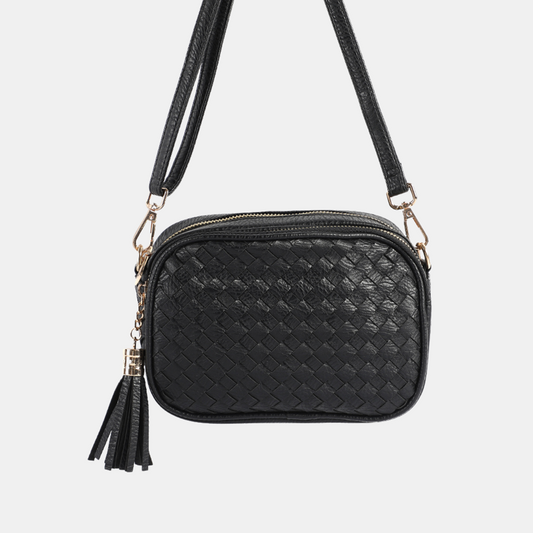 Amiria Crossbody Bag Weave - Black