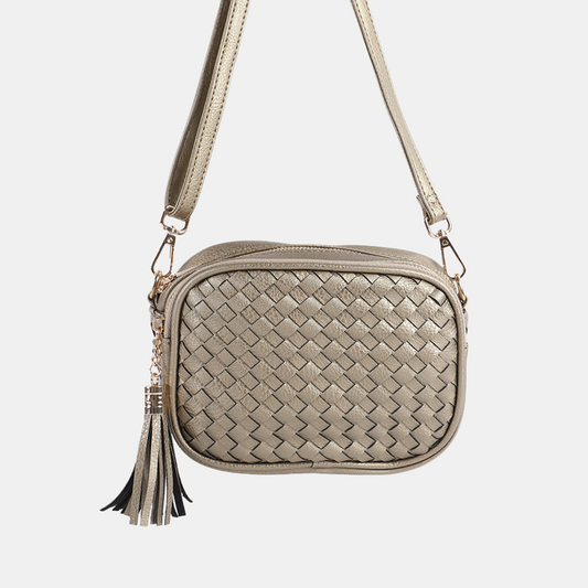 Amiria Crossbody Bag Weave - Silvery