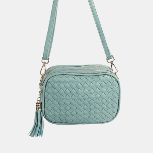 Amiria Crossbody Bag Weave - Light Blue