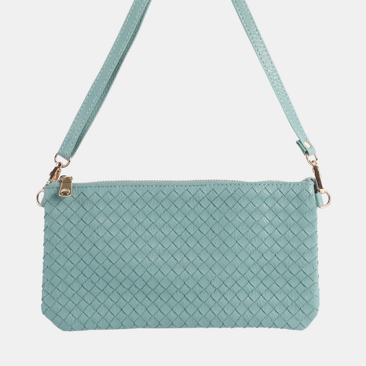 Lila Crossbody Bag Weave - Blue