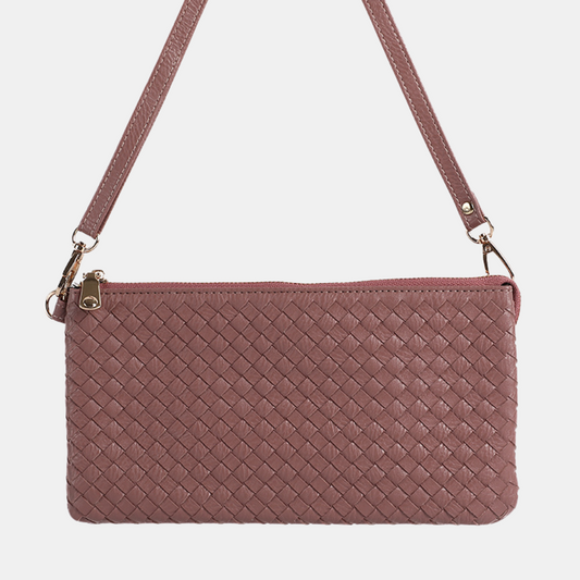 Lila Crossbody Bag Weave - Purple