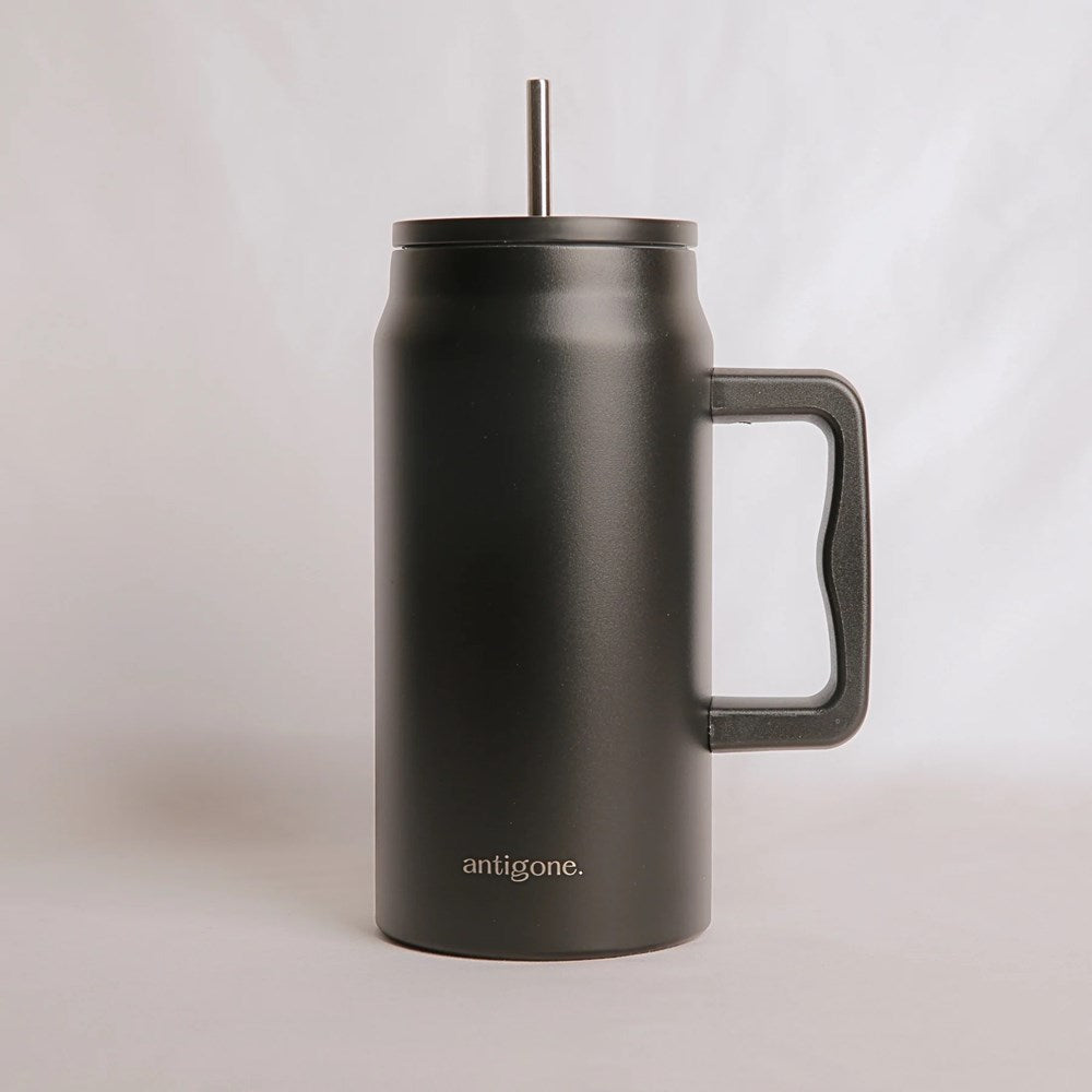 sipREADY Travel Tumbler w/straw XL - Black