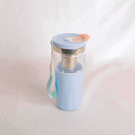 Insulated Travel Infuser Mug - Blue