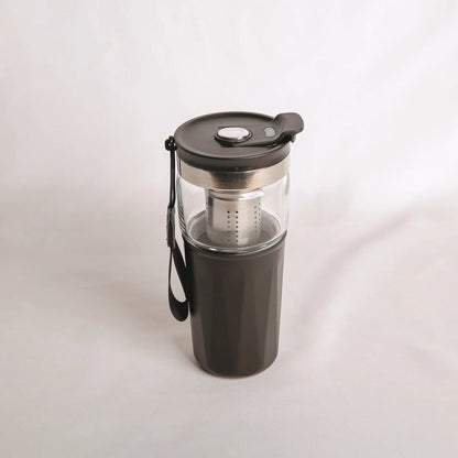 Insulated Travel Infuser Mug - Black