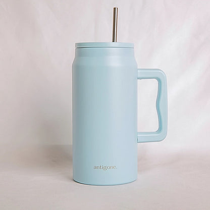 sipREADY Travel Tumbler w/straw XL - Baby Blue