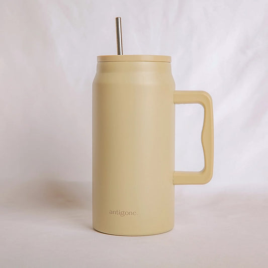 sipREADY Travel Tumbler w/straw XL - Beige