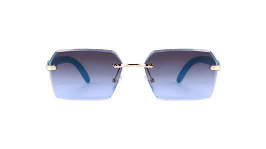 Sam Sunglasses - Blue Brown Tort