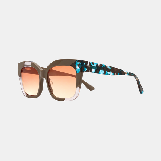 Tara Sunglasses Acetate - Brown Blue Tort
