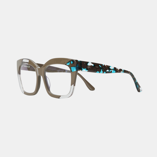 Tara Reading Glasses Acetate - Brown Blue Tort +2.5