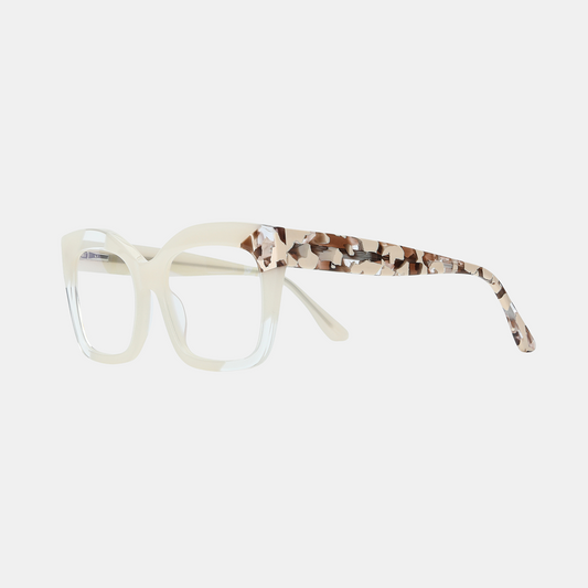 Tara Reading Glasses Acetate - White Tort +1
