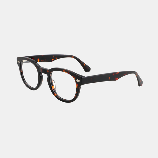 Clipon Reading Sunglasses Acetate - Black +1