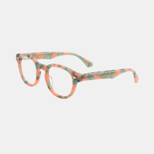 Clipon Reading Sunglasses Acetate - Pink Tort +1