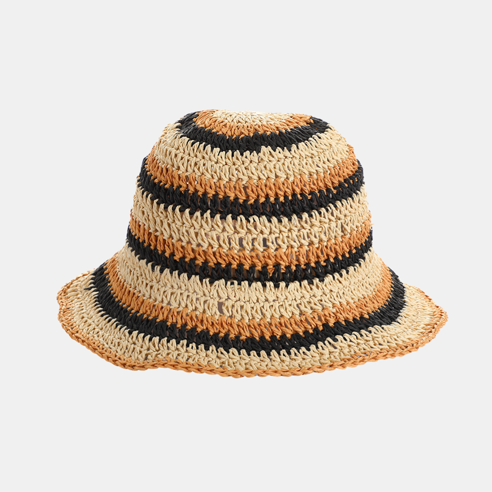 Hemi Straw Bucket Hat - Khaki