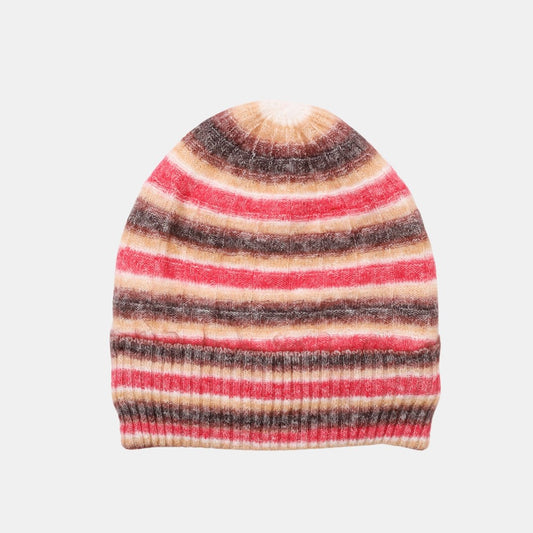 Noemi Beanie Hat - Rosewood Stripe