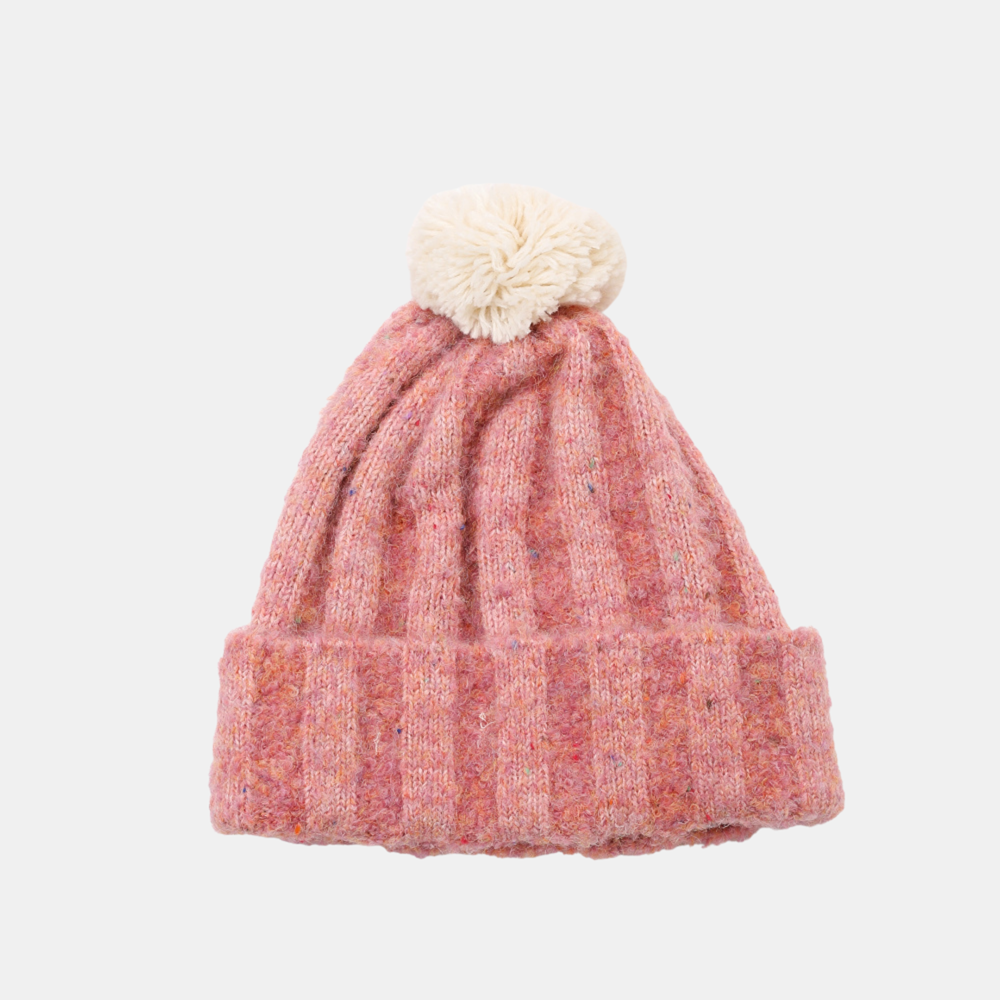 Noor Beanie Hat -  Rose Tweed